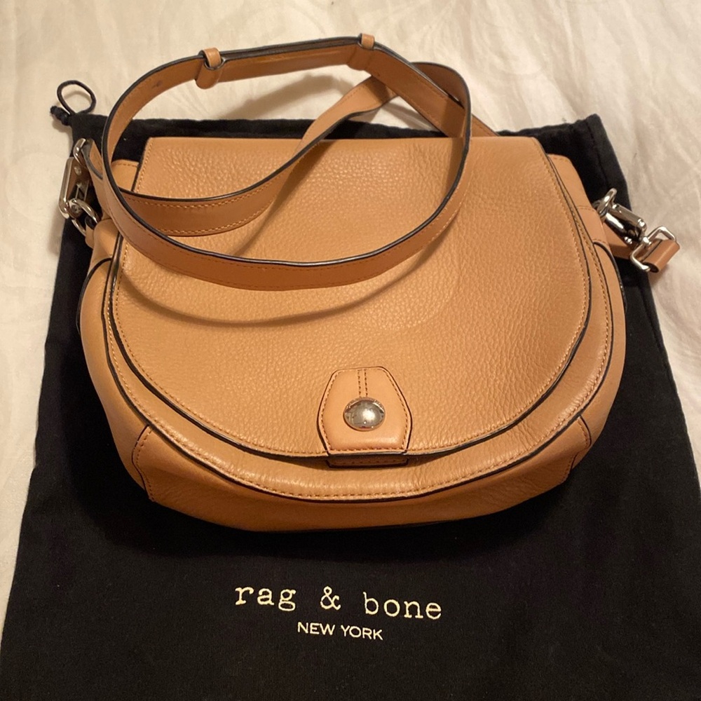 Rag and Bone tan leather crossbody purse